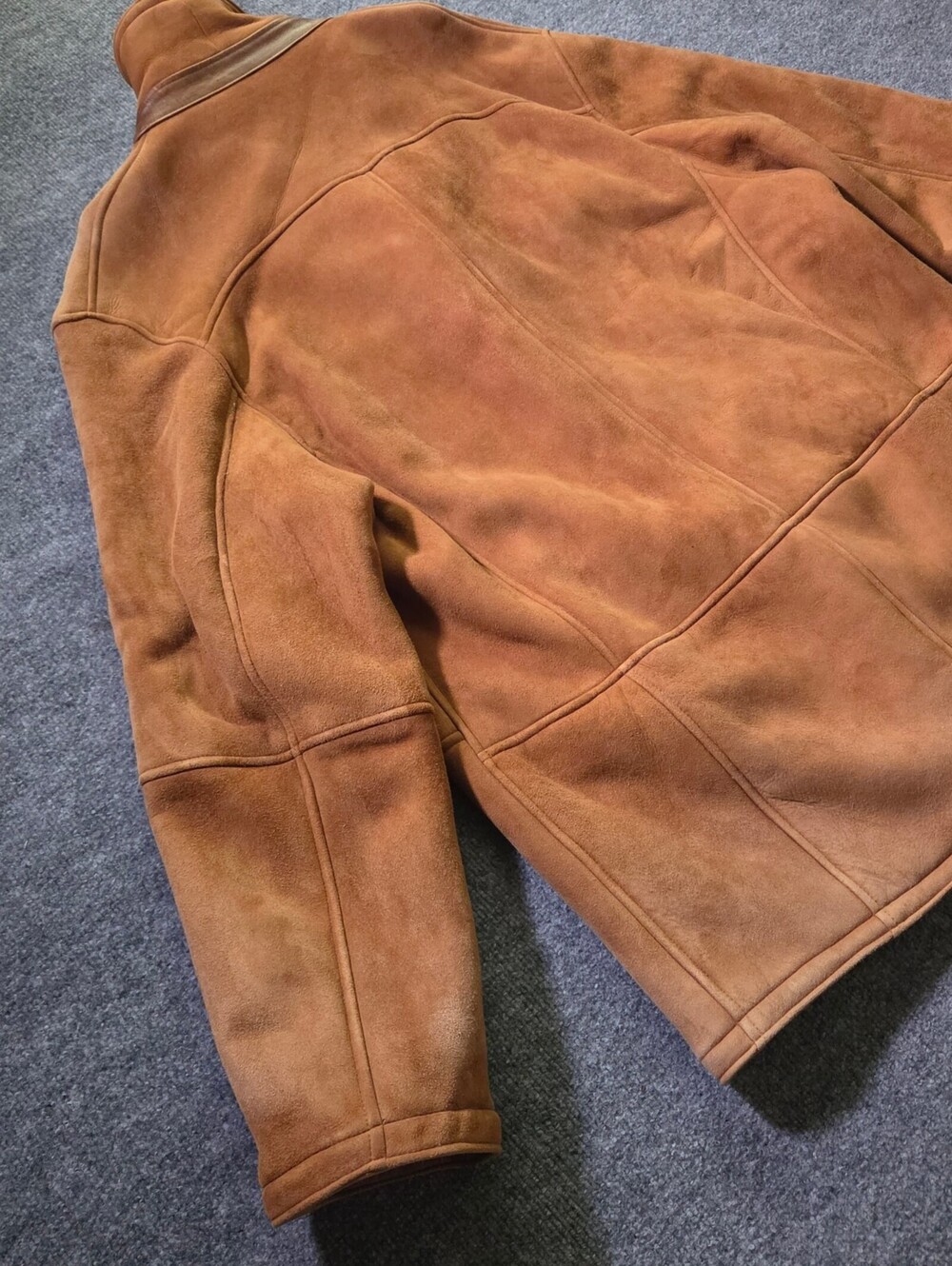 Vintage Lone Pine Shearling Coat 48 Real Leather Sheepskin - Picture 12 of 15